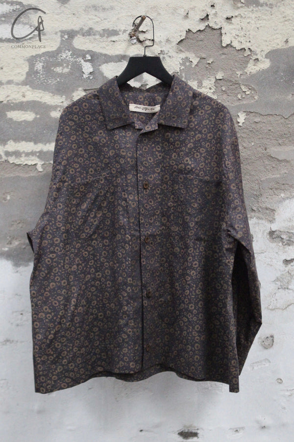 AVIVA JIFEI XUE 25 Spring/Summer Boxy Shirt AJX-SS25-BS-IPP-MMDBH Ink Peony Print